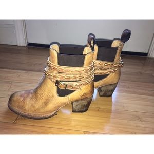Authentic leather ankle boots